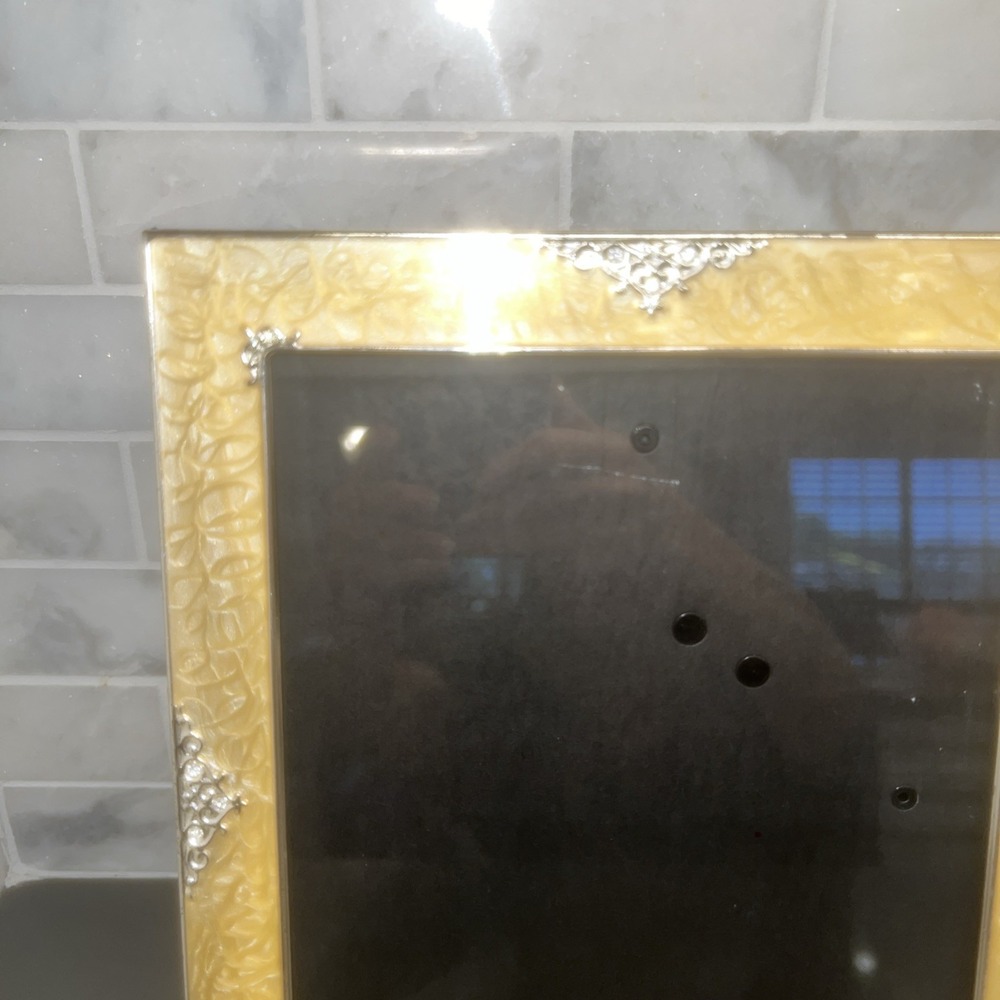 ENAMEL Picture Frame WITH EMBELLISHED SIDES Fits 8 X 10